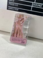 ⁦100PCS faux ongles carrés transparents professionnels en acrylique – طقم أظافر صناعية⁩ - الصورة ⁦8⁩