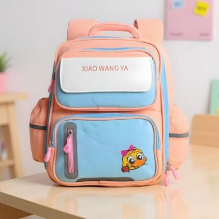 Sac à Dos Scolaire Orthopédique pour Enfants Xiao Wang Ya Rose- محفظة مدرسية للأطفال وردي