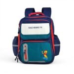 ⁦Sac à Dos Scolaire Orthopédique pour Enfants Xiao Wang Ya Bleu et Vert – محفظة مدرسية للأطفال أزرق وأخضر⁩ - الصورة ⁦3⁩