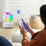 ⁦Humidificateur antigravité et haut-parleur Bluetooth RGB en forme de goutte d’eau – معطر جو ومكبر صوت⁩ - الصورة ⁦4⁩
