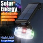 ⁦Lampe murale solaire avec détecteur de mouvement et guirlande lumineuse – مصباح خارجي بالطاقة الشمسية⁩ - الصورة ⁦5⁩