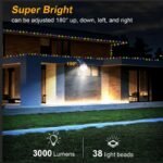 ⁦Lampe murale solaire avec détecteur de mouvement et guirlande lumineuse – مصباح خارجي بالطاقة الشمسية⁩ - الصورة ⁦7⁩