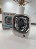 ⁦Mini ventilateur carré rechargeable par USB – مروحة مكتب قابلة للشحن⁩ - الصورة ⁦7⁩