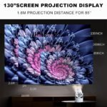 ⁦Mini Projector Karaoke Portable Support 4K 1080P YS-300 KTV – جهاز مديا ذكي للعرض على الحائط مع كاريوكي⁩ - الصورة ⁦3⁩