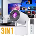 Mini Projector Karaoke Portable Support 4K 1080P YS-300 KTV – جهاز مديا ذكي للعرض على الحائط مع كاريوكي