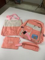 ⁦Ensemble de sacs d’école Kawai pour adolescents 4Pcs Guiyu V3 Rose – محفظة 4 قطع كاواي وردي⁩ - الصورة ⁦4⁩