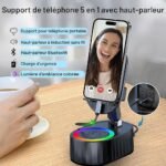 ⁦Haut-parleur Bluetooth sans fil 5 en 1 avec lumière ambiante colorée⁩ - الصورة ⁦7⁩