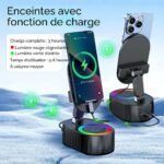 ⁦Haut-parleur Bluetooth sans fil 5 en 1 avec lumière ambiante colorée⁩ - الصورة ⁦2⁩