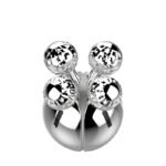 ⁦Masseur à rouleaux 4D pour le visage et le corps rotatif à 360 degrés – أداة تدليك يدوية⁩ - الصورة ⁦6⁩