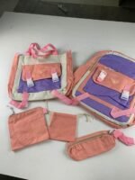 ⁦Ensemble de sacs d’école Kawai pour adolescents 5Pcs Guiyu V1 Rose – محفظة 5 قطع كاواي وردي⁩ - الصورة ⁦6⁩