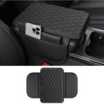 ⁦Housse fine pour Accoudoir de voiture en cuir avec 2 sacs de rangement - وسادة مسند الذراع في السيارة⁩ - الصورة ⁦11⁩