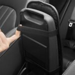⁦Housse fine pour Accoudoir de voiture en cuir avec 2 sacs de rangement - وسادة مسند الذراع في السيارة⁩ - الصورة ⁦8⁩