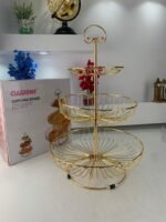 ⁦Panier à Fruits en Métal à 3 Niveaux – سلة فواكه معدنية بثلاث طبقات⁩ - الصورة ⁦9⁩