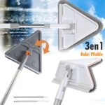 Vadrouille de Nettoyage avec Manche Long Pliable à 180° avec Grattoir – ممسحة من ميكروفيبر للتنظيف في أصعب المناطق