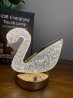 ⁦Lampe de Table et Veilleuse à Intensité Variable en Crystal⁩ - الصورة ⁦9⁩