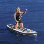 ⁦Hydro-Force White Cap Paddle gonflable Avec Pompe À Main Et Sac À Dos Bestway-65342⁩ - الصورة ⁦4⁩