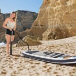⁦Hydro-Force White Cap Paddle gonflable Avec Pompe À Main Et Sac À Dos Bestway-65342⁩ - الصورة ⁦6⁩