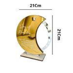 ⁦Calendrier rotatif pour compte à rebours du Ramadan , En acrylique effet miroir Grand Format ديكور رزنامة شهر رمضان حجم كبير ذهبي⁩ - الصورة ⁦4⁩