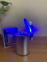 ⁦Cendrier Ciga-rete avec couvercle anti-odeur à éclairage coloré⁩ - الصورة ⁦7⁩