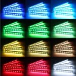 ⁦Kit de bandes lumineuses LED pour intérieur de voiture Rgb⁩ - الصورة ⁦5⁩