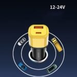 ⁦Chargeur Voiture 3en1 Fast Charge 45W - شاحن سيارة سريع⁩ - الصورة ⁦5⁩
