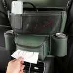 ⁦Sac de rangement central en cuir pour siège avant de voiture⁩ - الصورة ⁦3⁩