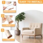 ⁦Protections de sol en silicone pour pieds de chaise pack 20pcs - طقم واقيات الأرجل للكراسي⁩ - الصورة ⁦5⁩