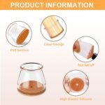 ⁦Protections de sol en silicone pour pieds de chaise pack 20pcs - طقم واقيات الأرجل للكراسي⁩ - الصورة ⁦3⁩