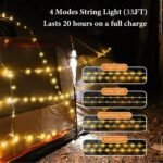 ⁦Guirlande Lumineuse LED Rechargeable 4en1 Étanche IPX4 - سلسلة أضواء قابلة لإعادة الشحن⁩ - الصورة ⁦7⁩