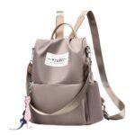 ⁦Sac à dos oxford Antivol étanche Pour Femme – Biege⁩ - الصورة ⁦2⁩