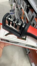 ⁦Aiguisoir de couteaux a 3 étapes en acier diamant enduit de céramique , outils d’affûtage de cuisine⁩ - الصورة ⁦5⁩