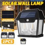 Pack 2 Double Lanterne Vintage Bougie Murale – عرض خاص مصباحين بالطاقة الشمسية