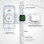 ⁦Chargeur magnétique sans Fil 65W 3 en 1 Chargement Rapide⁩ - الصورة ⁦5⁩