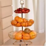 ⁦Panier à Fruits en Métal à 3 Niveaux – سلة فواكه معدنية بثلاث طبقات⁩ - الصورة ⁦7⁩