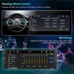 ⁦Autoradio 1 DIN avec écran Tactile de 6,9 Pouces Compatible avec Apple CarPlay Wireless/Android Auto - جهاز راديو سيارة⁩ - الصورة ⁦4⁩