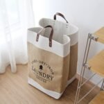 ⁦Grand panier à linge pliable en tissu domestique, rangement pour vêtements et jouets, grande capacité⁩ - الصورة ⁦2⁩
