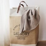 ⁦Grand panier à linge pliable en tissu domestique, rangement pour vêtements et jouets, grande capacité⁩ - الصورة ⁦4⁩