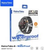 ⁦HainoTeko-6 avec écran AMOLED 3 paires de bracelets et lampe torche intégrée - ساعة ذكية أصلية⁩ - الصورة ⁦5⁩