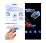 ⁦زوج وسادات الكعب الناعمة من السيليكون، تخفف من آلام الكعب الأخمصي، لالتهاب وتر العرقوب الذي يقف لفترة طويلة⁩ - الصورة ⁦5⁩