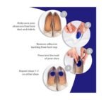 ⁦زوج وسادات الكعب الناعمة من السيليكون، تخفف من آلام الكعب الأخمصي، لالتهاب وتر العرقوب الذي يقف لفترة طويلة⁩ - الصورة ⁦3⁩