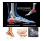 ⁦زوج وسادات الكعب الناعمة من السيليكون، تخفف من آلام الكعب الأخمصي، لالتهاب وتر العرقوب الذي يقف لفترة طويلة⁩ - الصورة ⁦4⁩