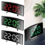 ⁦Horloge et réveil thermomètre de table électronique lumineux DS-3621L-2⁩ - الصورة ⁦4⁩