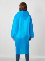 ⁦Manteau imperméable à capuche transparent, léger et réfléchissant,⁩ - الصورة ⁦6⁩