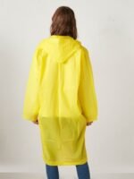 ⁦Manteau imperméable à capuche transparent, léger et réfléchissant,⁩ - الصورة ⁦10⁩