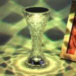 ⁦Lampe de table en cristal sans fil Tactile Rgb pour chambre V2⁩ - الصورة ⁦5⁩
