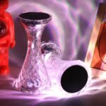 ⁦Lampe de table en cristal sans fil Tactile Rgb pour chambre V2⁩ - الصورة ⁦3⁩