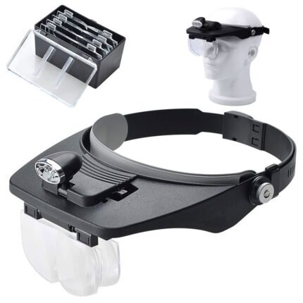 Loupe frontale avec 4 lentilles détachables pour la lecture et la réparation électronique – نظارات تكبير مع 4 عدسات قابلة للفصل