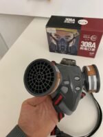 ⁦Masque de protection gaz avec 2 filtres au gel de silice – قناع تنفس للحرفيين⁩ - الصورة ⁦5⁩