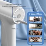 ⁦Pistolet de massage pour soulager la douleur 6 vitesses 4 têtes LM-810T - جهاز تدليك بعدة رِؤوس⁩ - الصورة ⁦7⁩