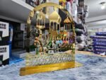 ⁦Ornements en acrylique Ramadan Kareem, lanterne étoile de lune dorée, décorations pour la maison زينة رمضان كريم أكريليك، فانوس نجمة القمر الذهبي⁩ - الصورة ⁦5⁩